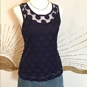 Banana Republic Women’s Sleeveless Polka Dot Shell Tank Top